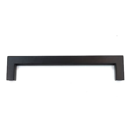 Emtek Warwick Cabinet Pull with 6 in Center to Center Flat Black Finish 86707US19